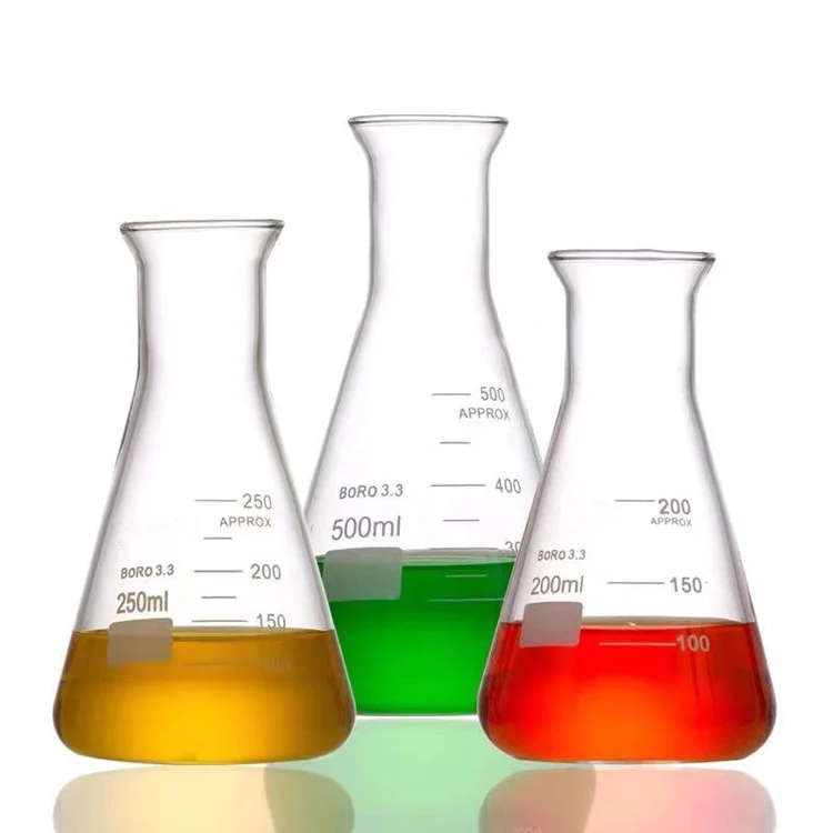 Необходимая колба Erlenmeyer стеклянная 1000 мл