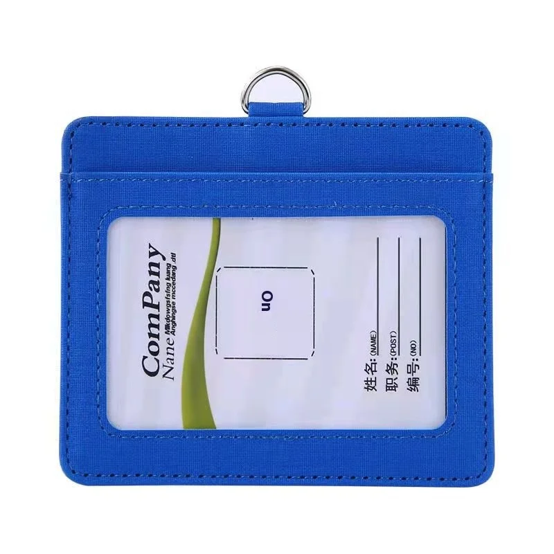 PU Candy Color Access Card Set Button Closure Work Permit Employee Badge Student ID Business Card Manufactured in Bulk Top Brand