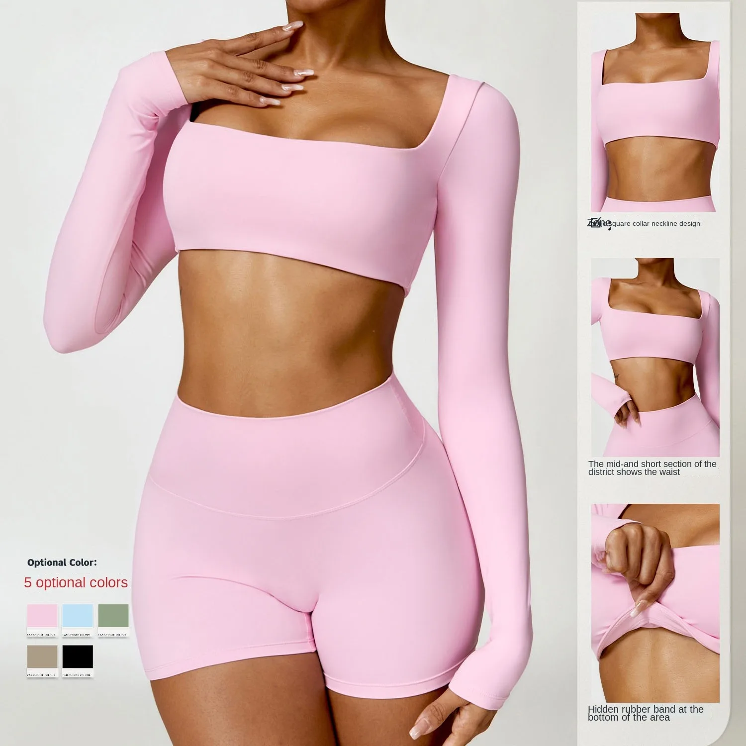 Customizable Long Sleeve Sports Top Winter tight fitting long sleeved yoga suit Outdoor running and fitness wear brushed T-shirt