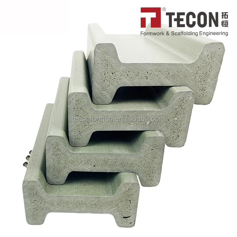 H20 Grey plastic faux Beam Construction I Beam in Formwork