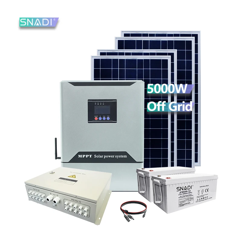 SNADI Hybrid Solar Inverter MPPT Solar Charge Controller 48V 5KW 80A with Wifi Function off grid solar inverter
