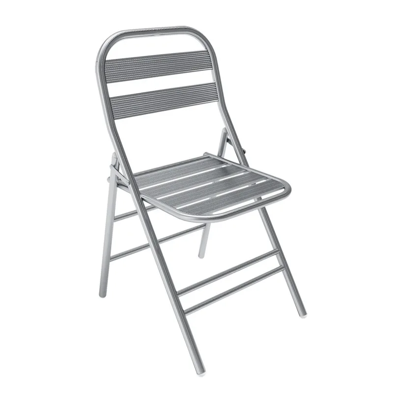 Industrial Style round Stainless Steel Table Chair Set for Light Food Tea & Coffee Shops Hot Pot & Barbecue for Restaurants Bars