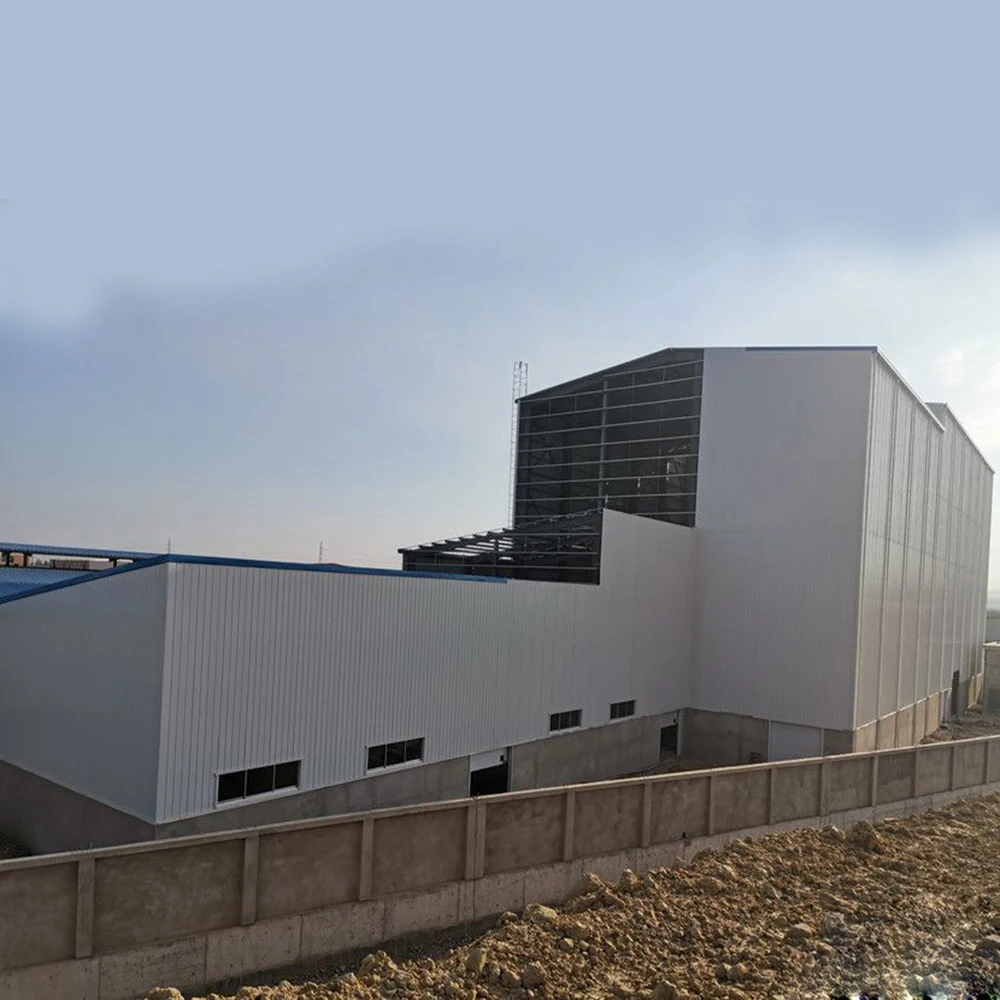 China made multi-storey prefabricada Large-span estructura metalica nave industriales for sale and rent