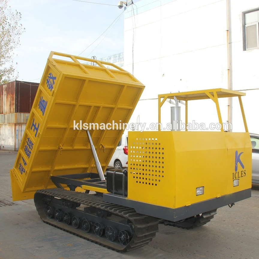 All Terrain 4 ton transporter crawler mini dumper truck for sale