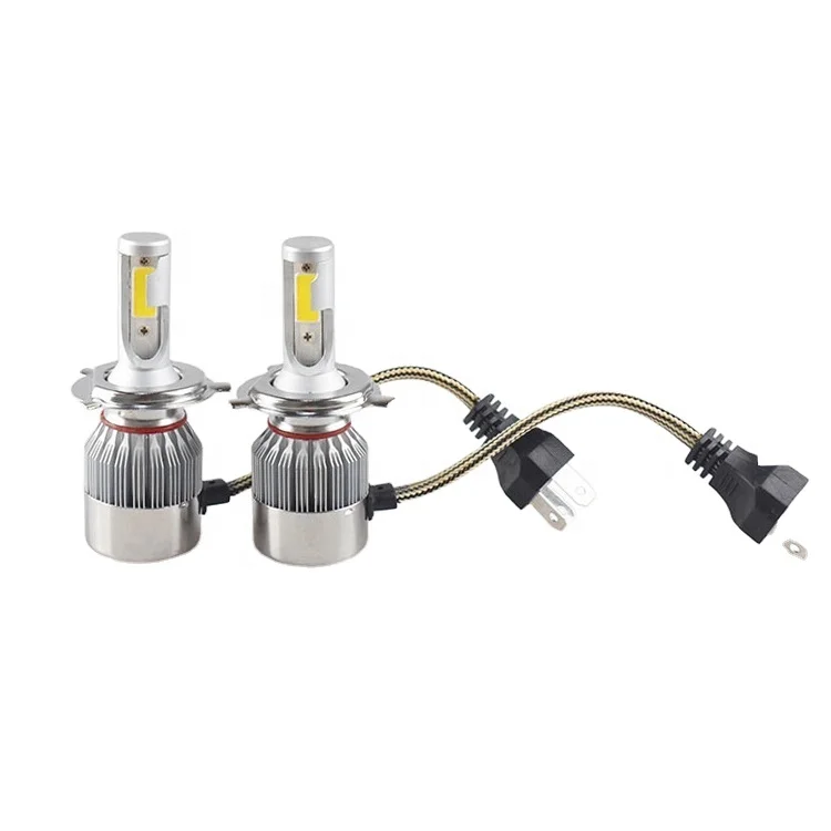 Суперъяркие Автомобильные светодиодные фары Bonsen 16000 люмен H7 H4 Lights C6 Led Fan Luces 9005 9006