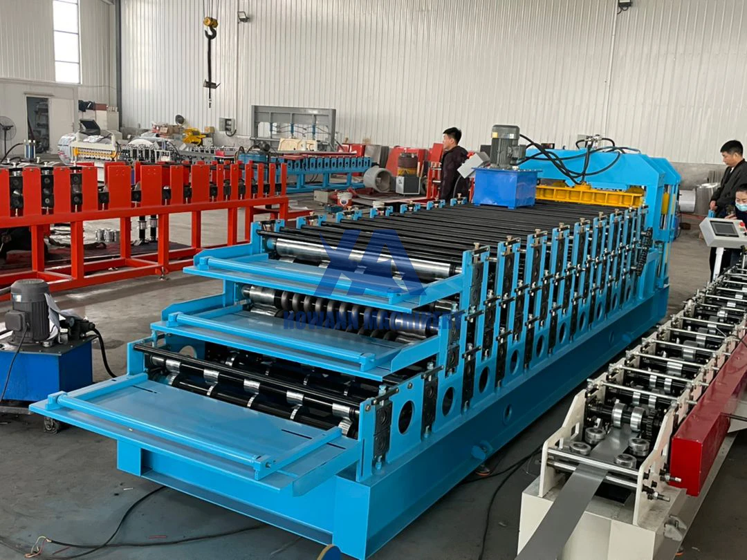 China Supplier Three Layer Roof Roll Forming Machine Iron Metal Sheet Making Roll Forming Machine