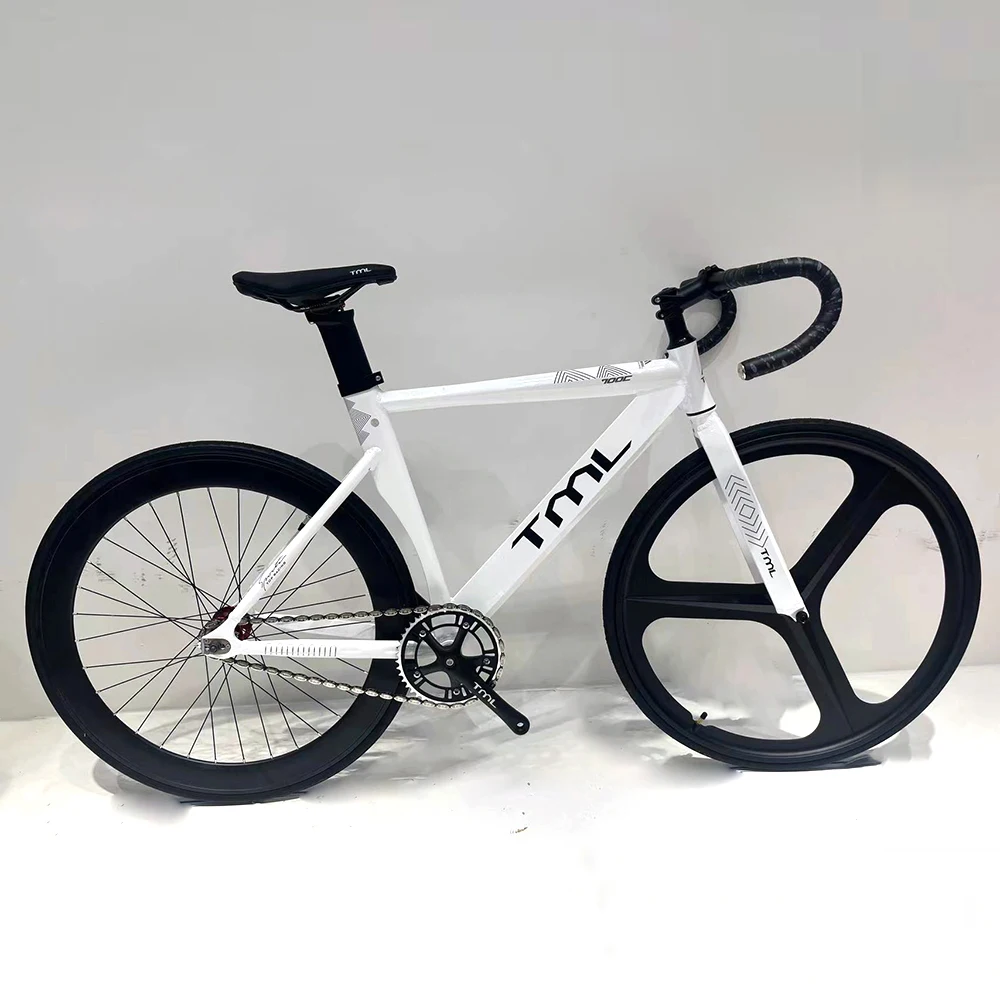 Factory Sale Black White Blue Grey Yellow Adults Fixed Gear Bike Bicycle Aluminium Fixie Frame Fixed Gear Bike
