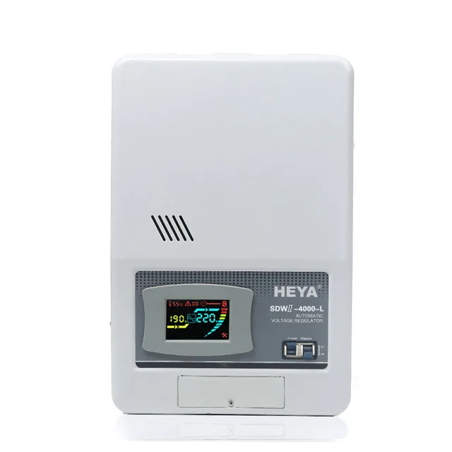 SRWII-4K-L Hot Wall Type LED Display Single Phase Relay Controlled Automatic AC Voltage Regulators/Stabilizers for SVC Use