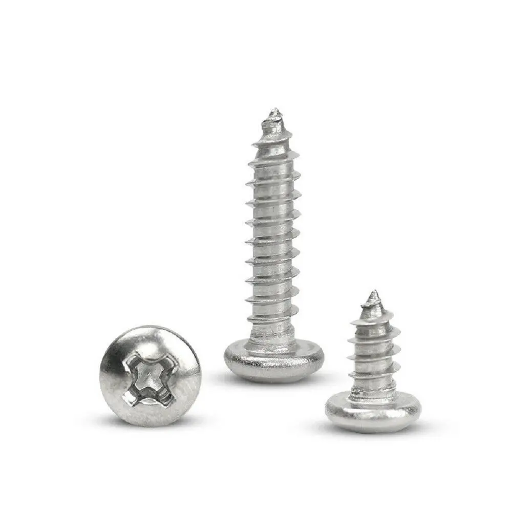 Pan head self-tapping electronic screw nickel plated micro cross recess metal plus hard small screw PA screw