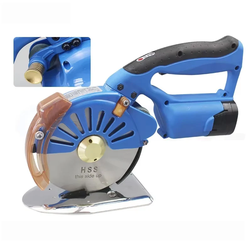 Electric Round Knife Cutting Machine Electric Scissors Fabric Cutter Cloth Cutting Machine Brushless Hand Push Shear Machine