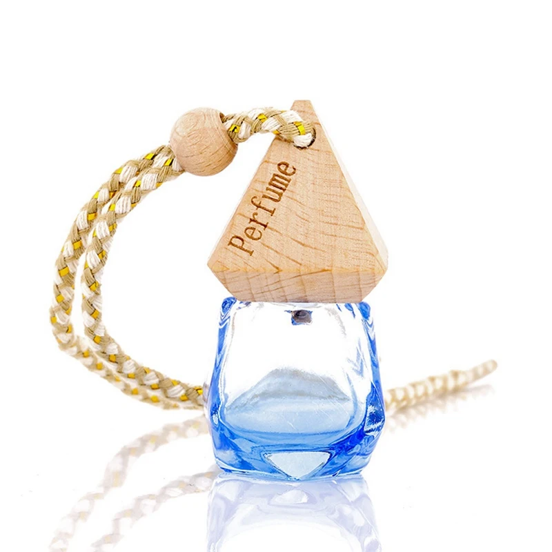 Factory hot sale car hanging type perfume pendant essential oil diffuser glass perfume bottle