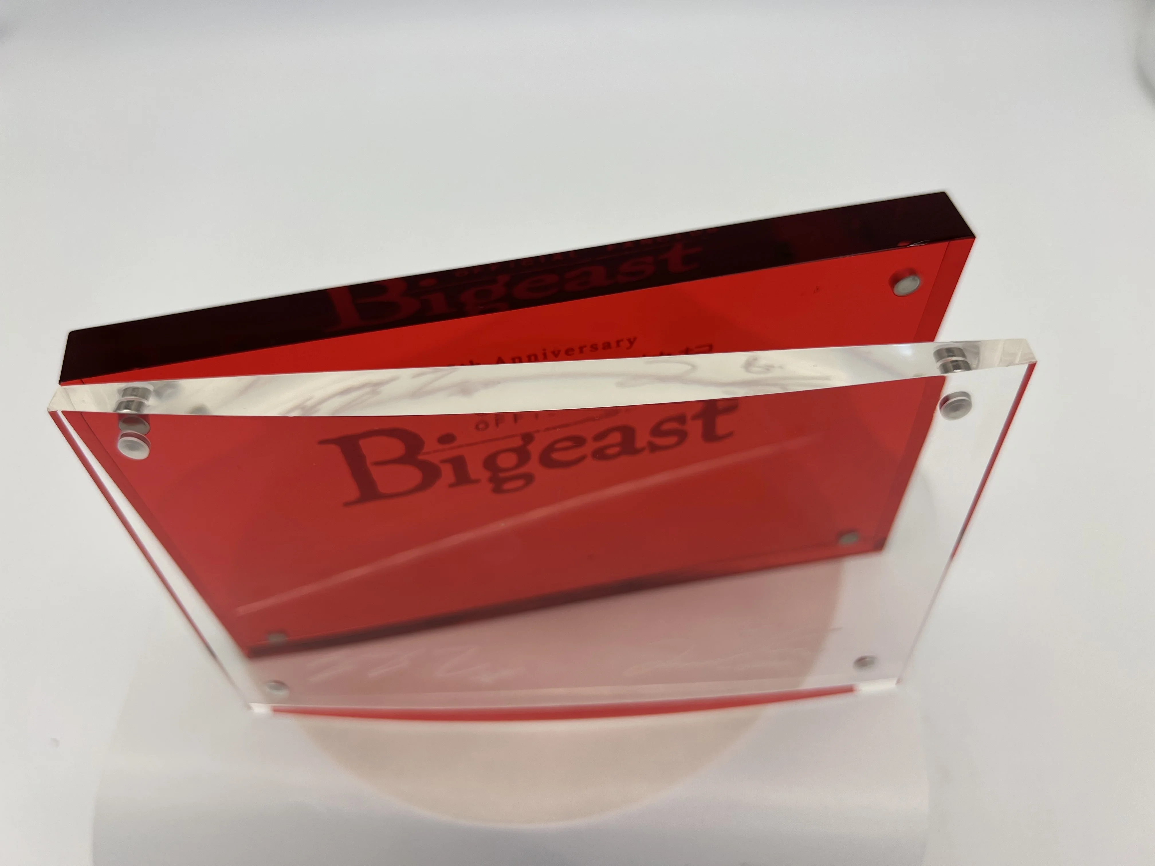 Photo Picture Frames with Magnets Clear Square Acrylic Factory Outlet 3 4 5 Silk Logo Plastic Printing
