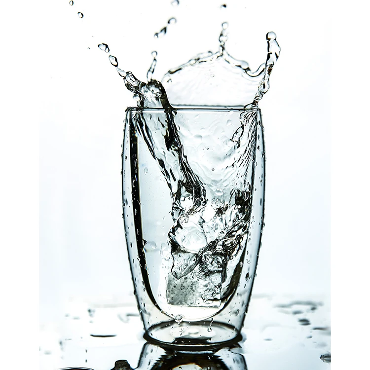 
 Colorful Glass Cup Double Wall Glass Cup Pyrex  Heat Resistant Coffee Cup  