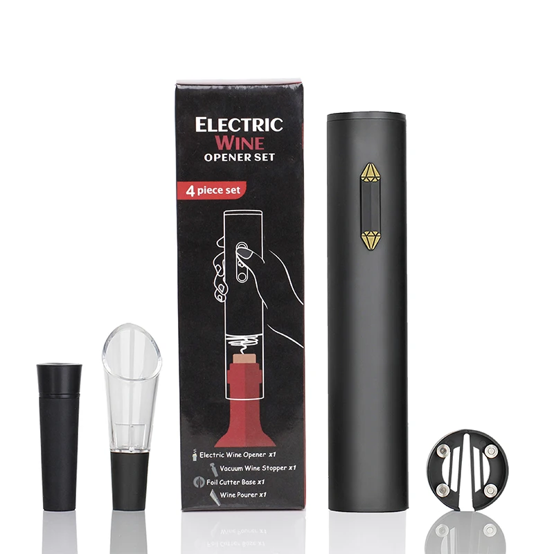 4 in 1 Automatic Corkscrew Automatic Wine Bottle Opener With Foil Cutter