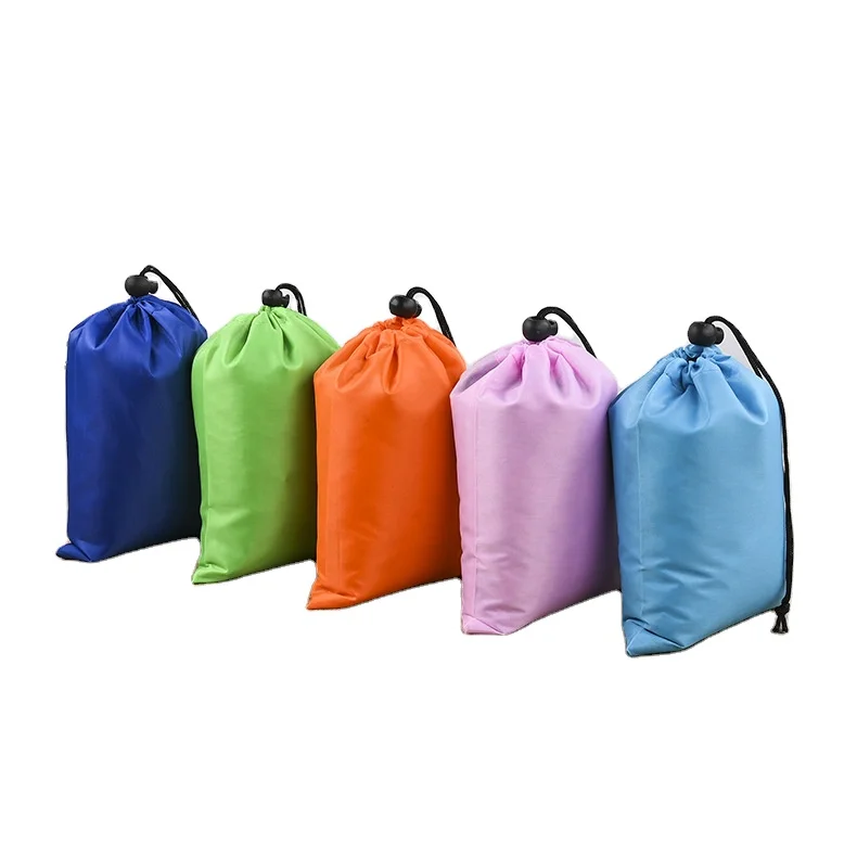 Wholesale Cheap custom logo polyester drawstring bag for gifts packing travel drawstring package 420D dust bag