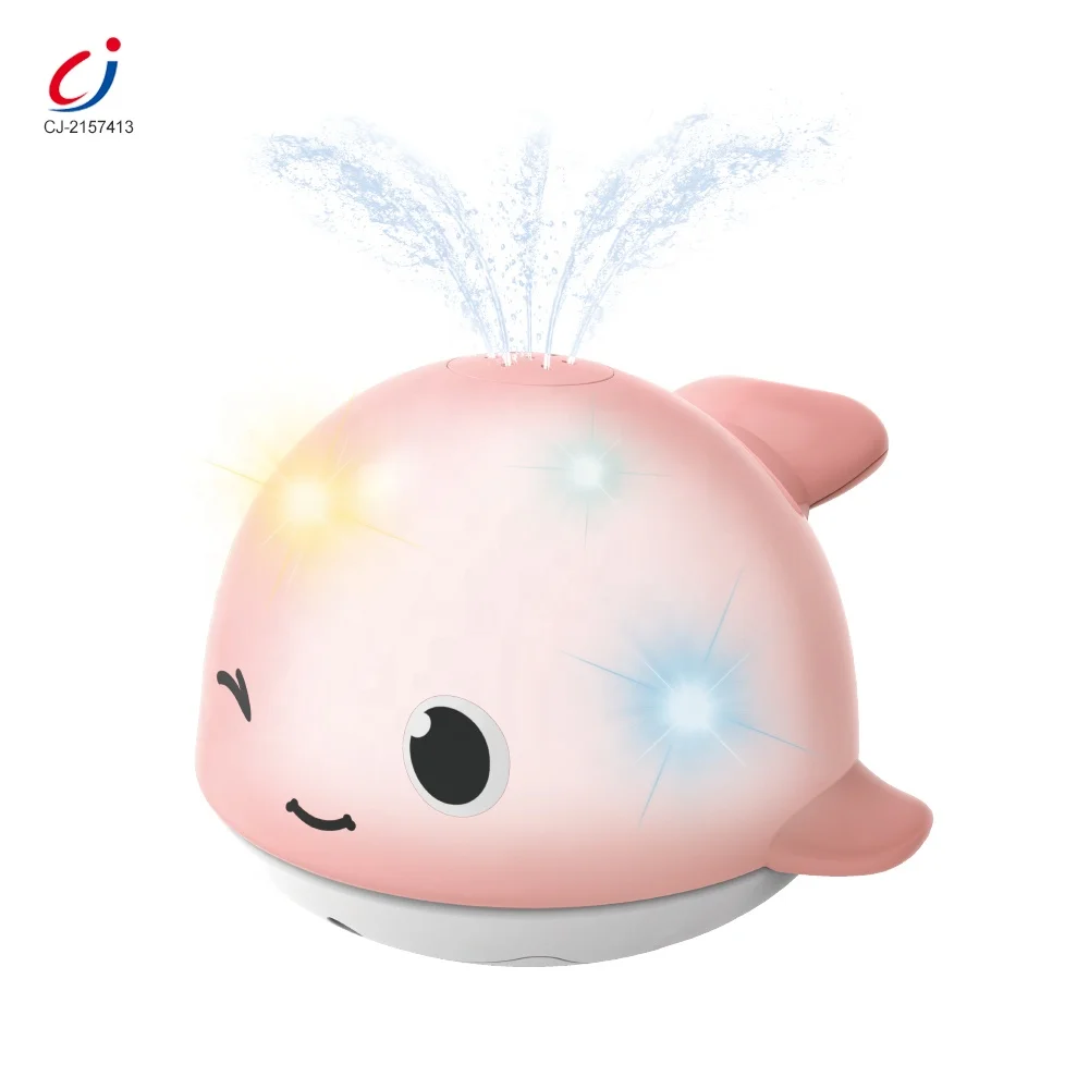Amazon Baby Bathtub LED Light Up Animal Automatic Induction Water Sprinkler Toddler Whale Bath Toy