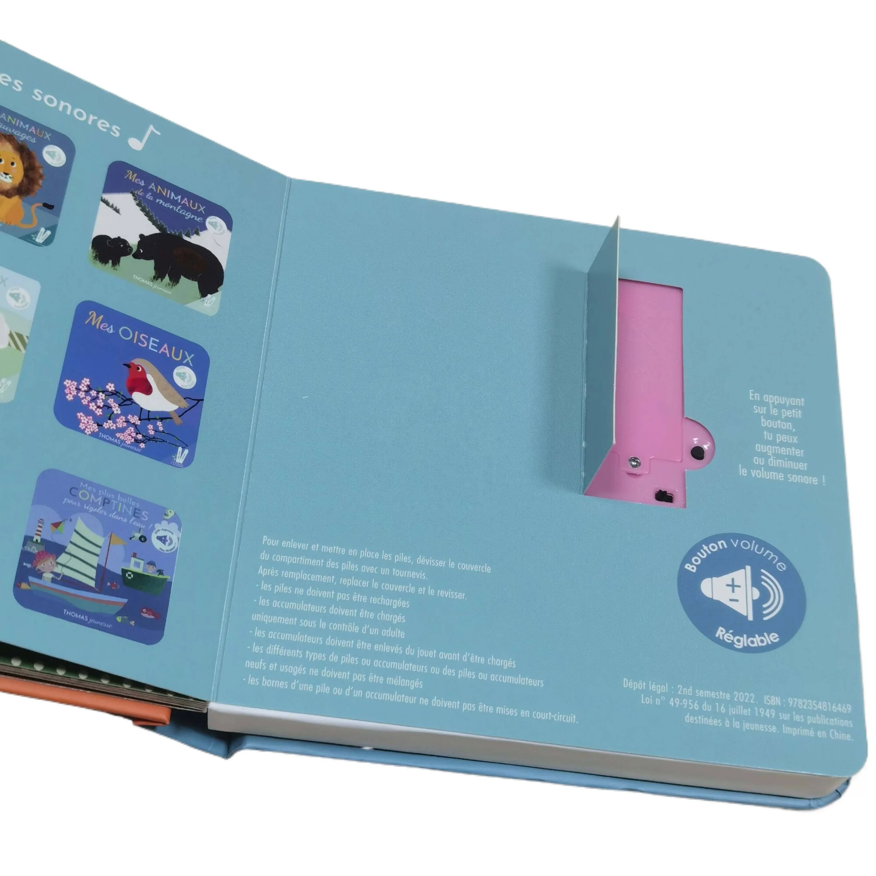 OEM Custom Printed Kids Books Sound Board Book with Music Sound Offset Printing Made from Duplex Board Paper