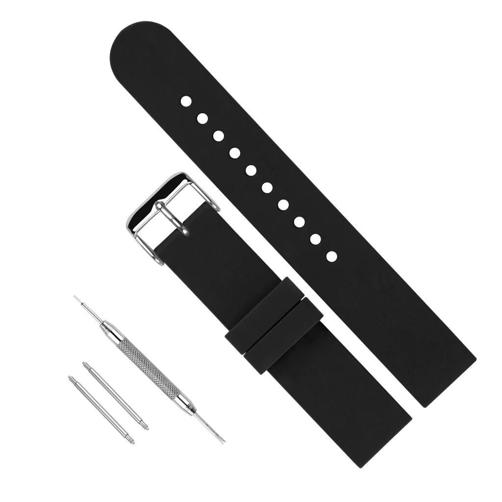 Durable TPU Silicone Watch Strap 20mm 22mm Anti Dust TPU Watch Band