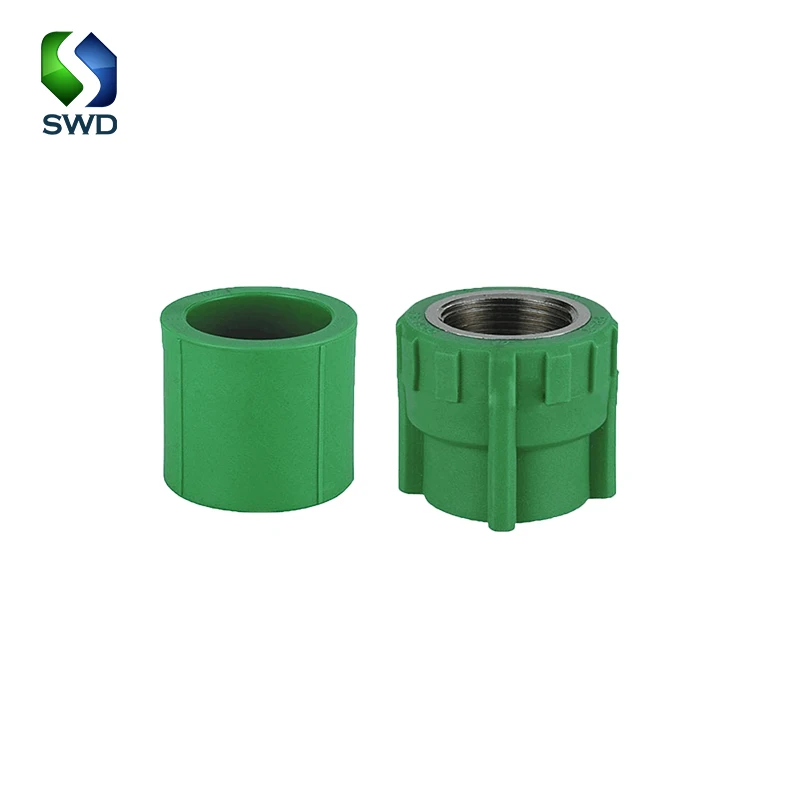 SALVADOR SWD High Quality PPR Brass Stainless Steel Male Tee 20mm 25mm 32mm Pipe Fittings for Hot Water Home Use