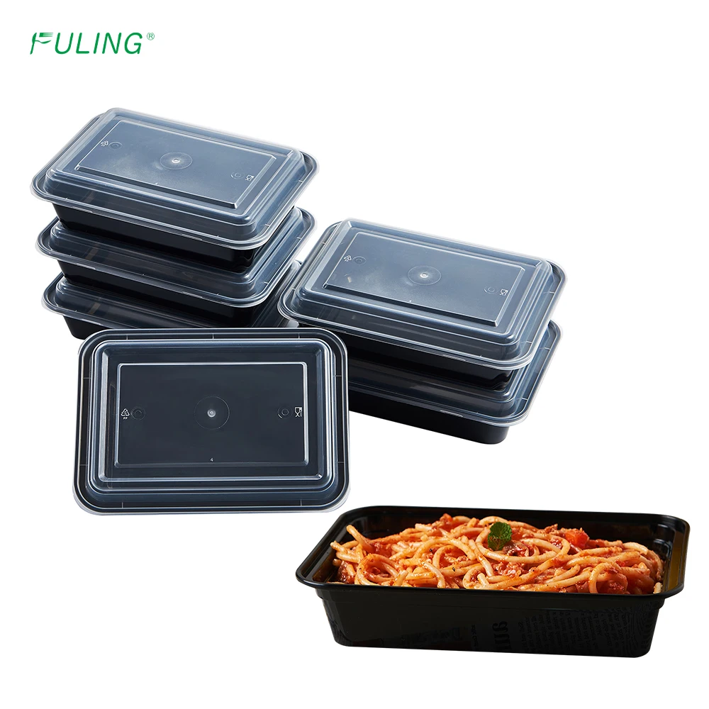 FULING 24oz Meal Prep Container 28oz 32oz 38oz Take Out Food Container Disposable Lunch Box
