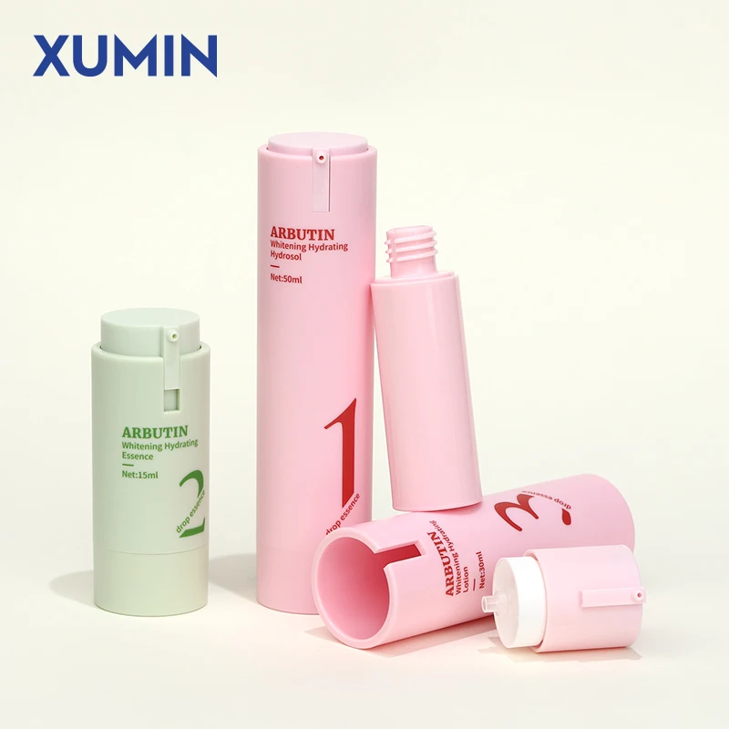 Custom 15ml 30ml 50ml Airless Pump and Reusable Lotion Bottles for Eco-Friendly Cosmetic Packaging