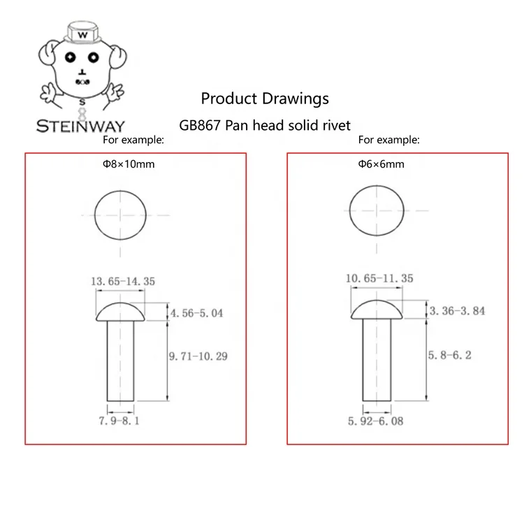 Заклепки на заказ большие хромированные заклепки из нержавеющей стали для кожаных сумок 304/316 мс твердая круглая головка 10 мм