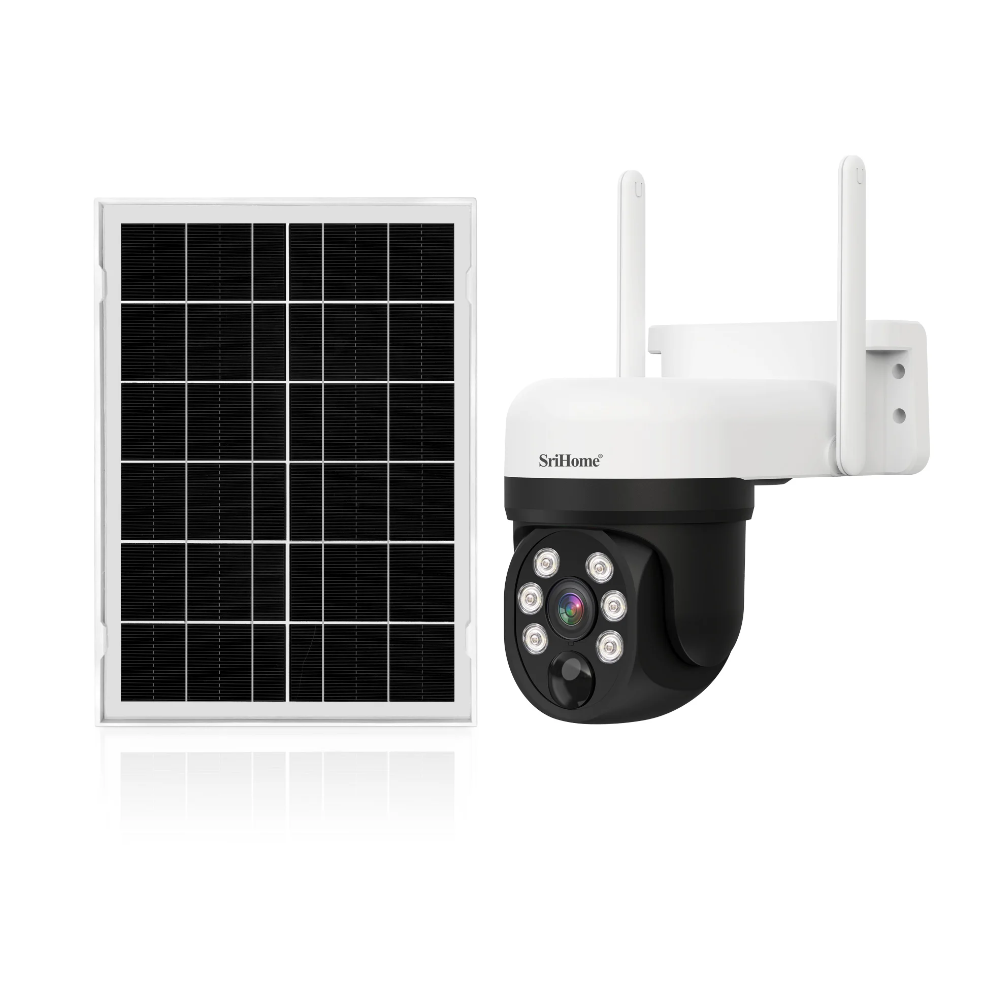 Outdoor Solar Camera Wireless Home WiFi Ptz 4Mp Panel Powered  Security Surveillance Solar Wifi Camera Ptz Solar