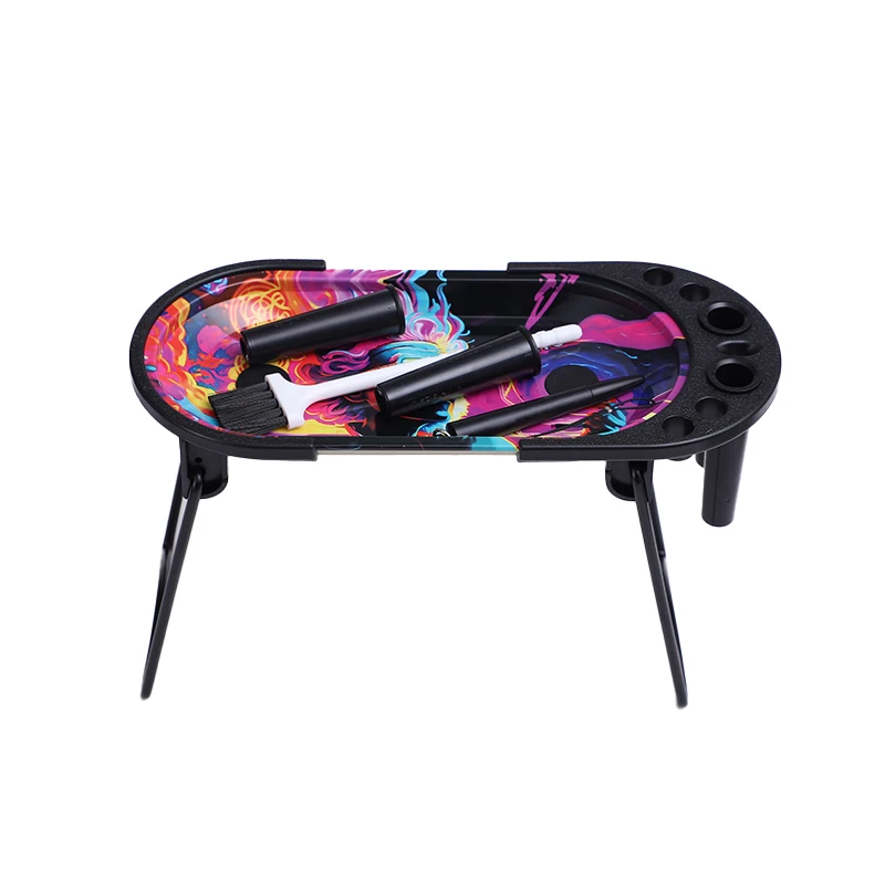 2024 Hot Herb Tobacco Smoke Serving Tin Tray Metal Rolling Tray Set  with Filling Function
