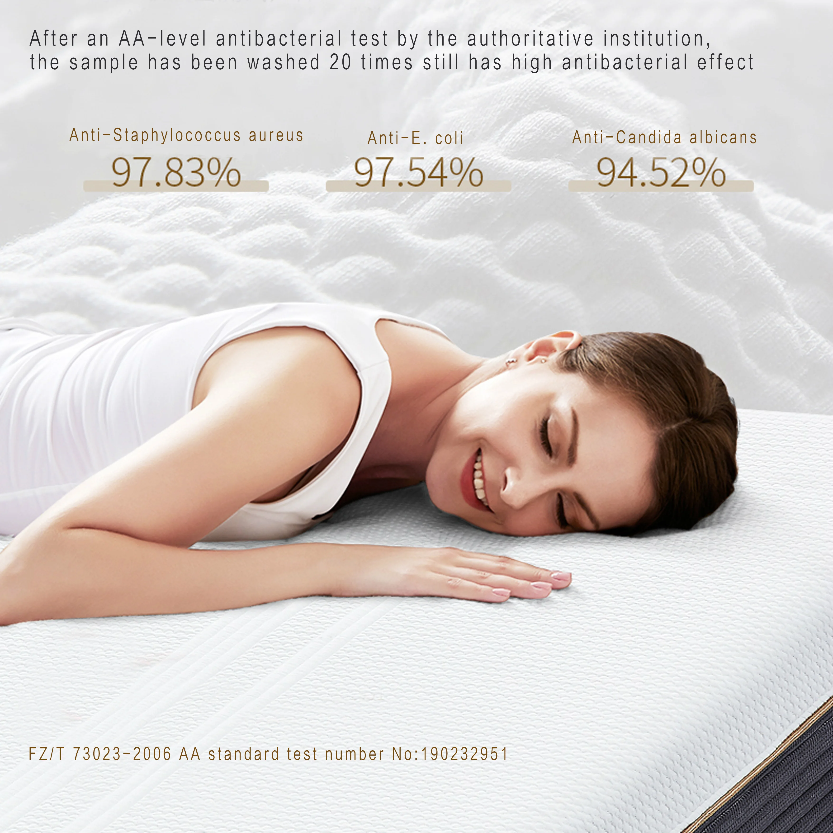 AIDI Luxury Hotel Bed Quality Twin Queen King Full Size Natural Latex Density Soft Coil Memory Foam Mattress Toppers