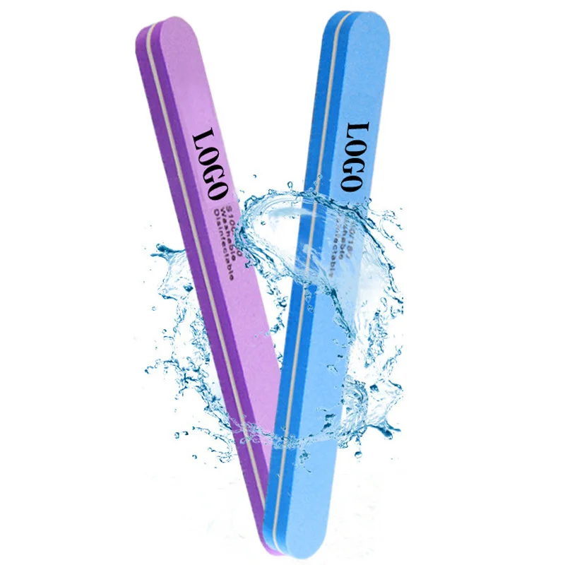 Bview Tools Wholesale Straight Round Sponge File Nail Double Sided Grinding Polished File For Nail Cleaning 100/180