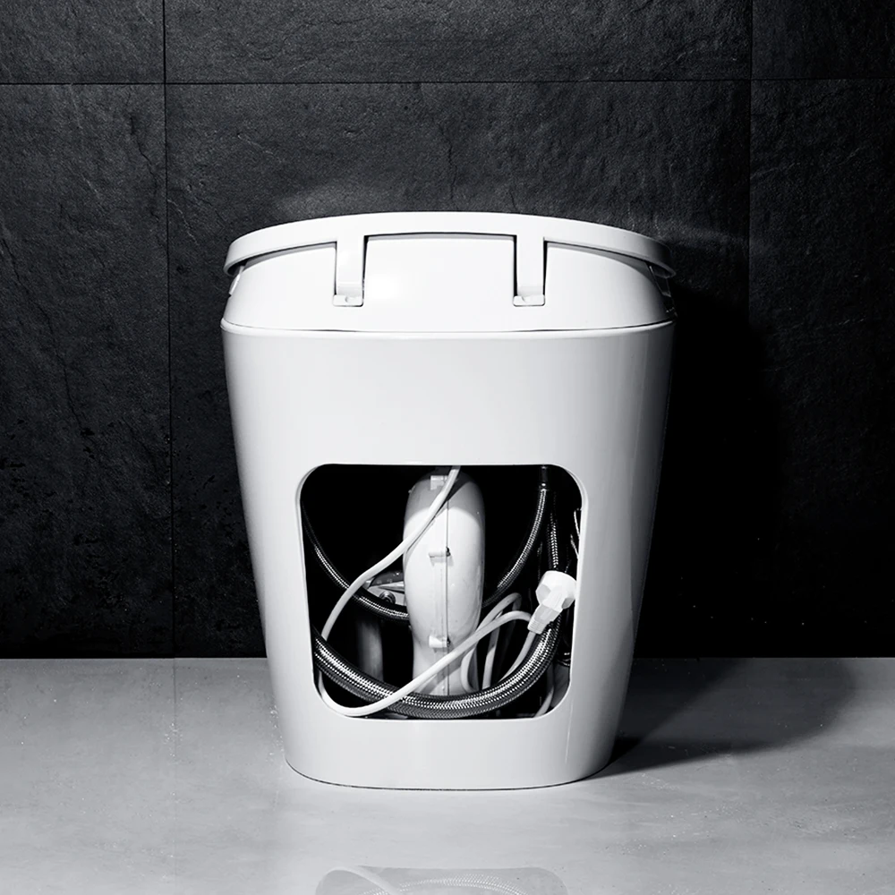 Auto Lid Automatic Water Spray Smart Hygiene Toilet With Sensor Seat