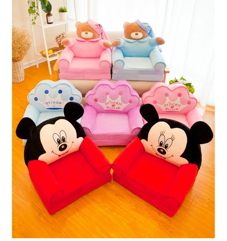 Удобный детский диван, диван в гостиную, набор мебели, мультяшная игрушка, детский спальный медведь, плюшевый диван