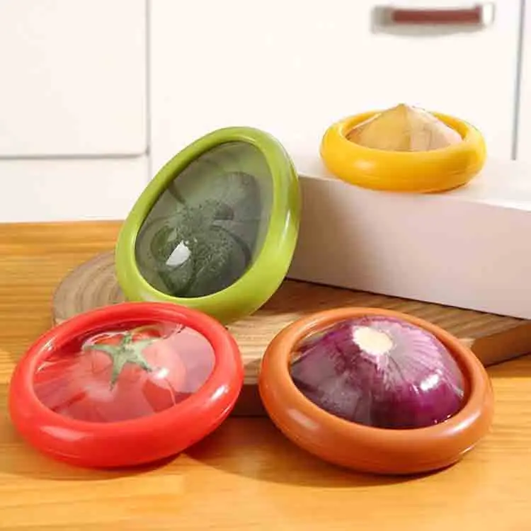 Refrigerator Silicone Fruit Vegetable Crisper Antioxidative Reusable Storage Containers Avocado Saver