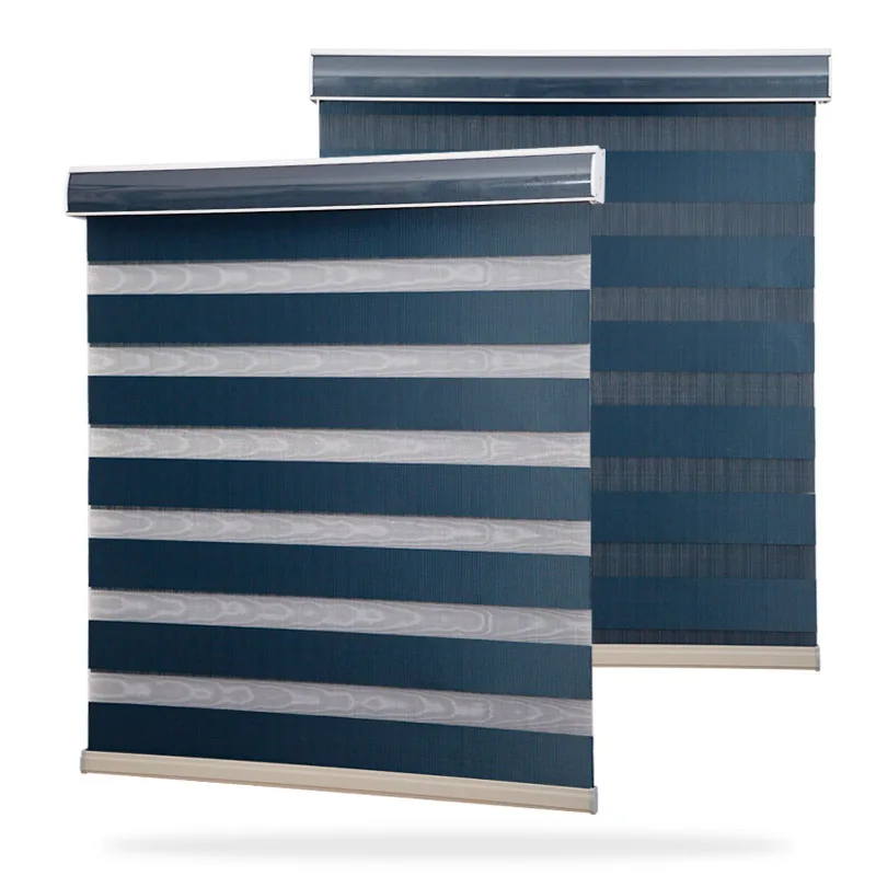 Роскошные Сделанные на заказ ручные затемняющие электрические умные шторы с дистанционным управлением шторы на роликах Зебра жалюзи