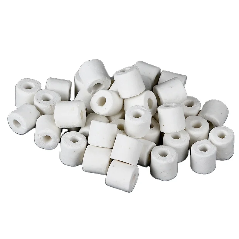 Aquarium Bio Filter Materials Hexagonal Quartz Filtering #10 Ceramic Rings,25KG/BAG