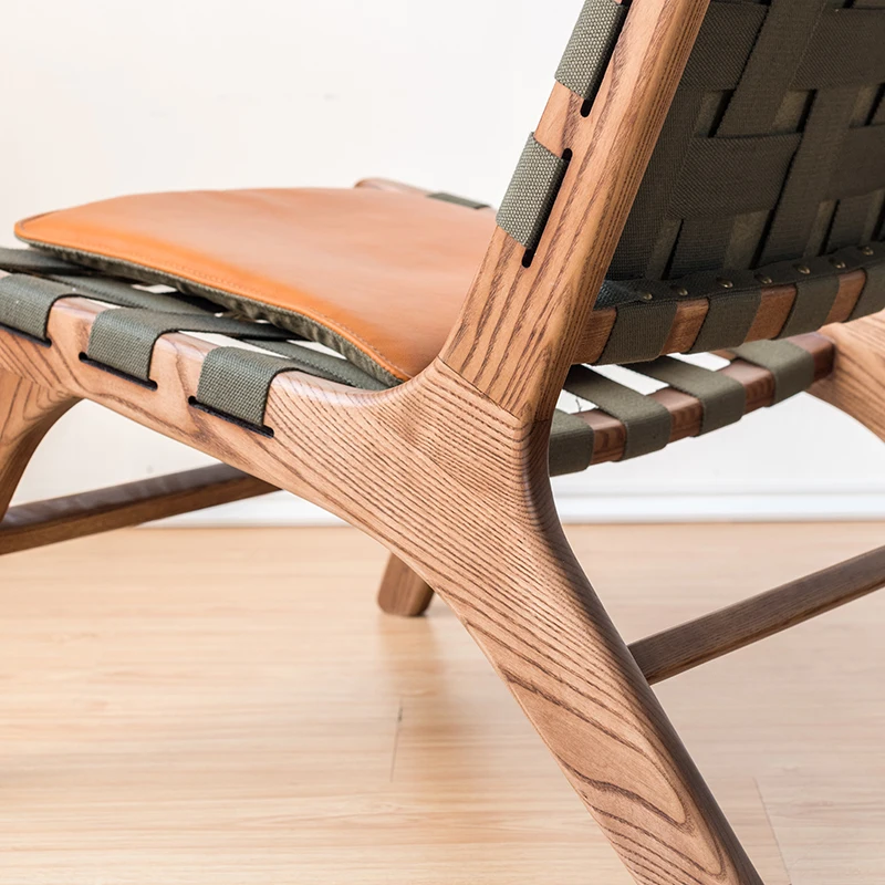 Современный скандинавский деревянный стул TPZ060 для отдыха, домашняя мебель из натуральной кожи, деревянные стулья для гостиной, оптом