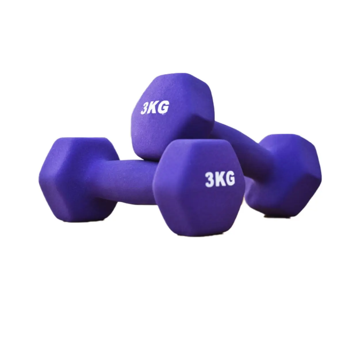 In Stock Quickly Shipping Free Weights Fitness Dumbbells 1kg 1.5kg 2kg Mini Small Pink Red Green Hex Dumbbell Rubber Coated