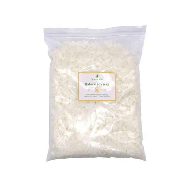 SW 100% organic pure soybean wax soy wax flakes 500g/bag for candle making
