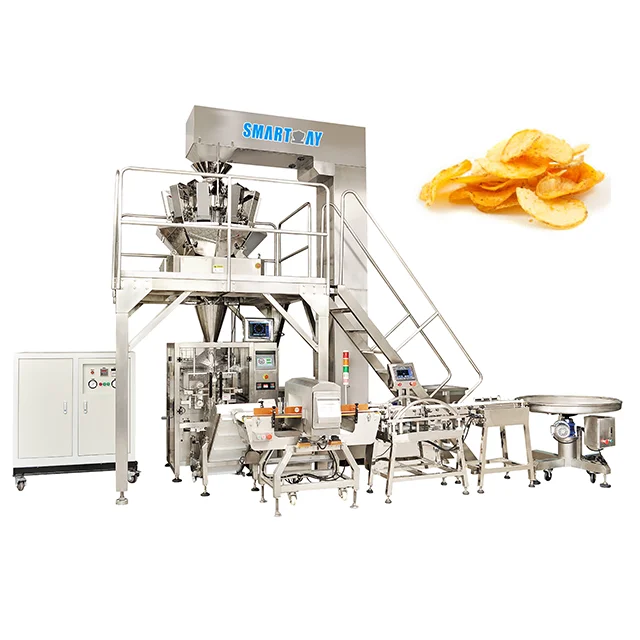 Automatic VFFS stick food cheese packer seed coffee beans weighing filling flake packing machine dispenser multihead weigher