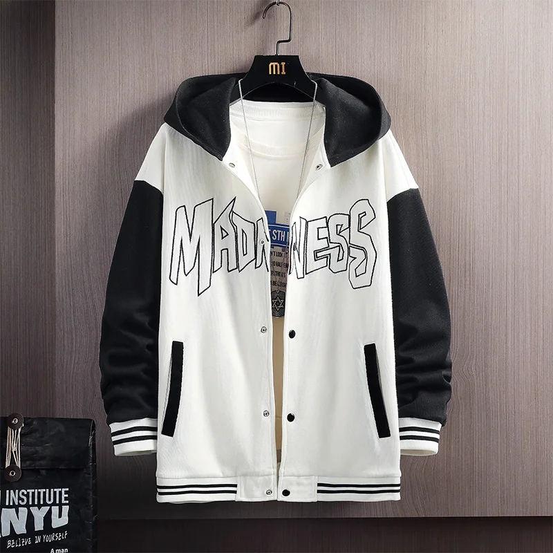 ANSZKTN  Spring and winter new trend large size loose boys casual jacket baseball uniform