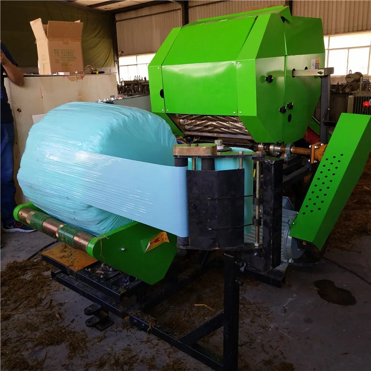 round square baler corn silage compress machine hay pressing bagging packing machine