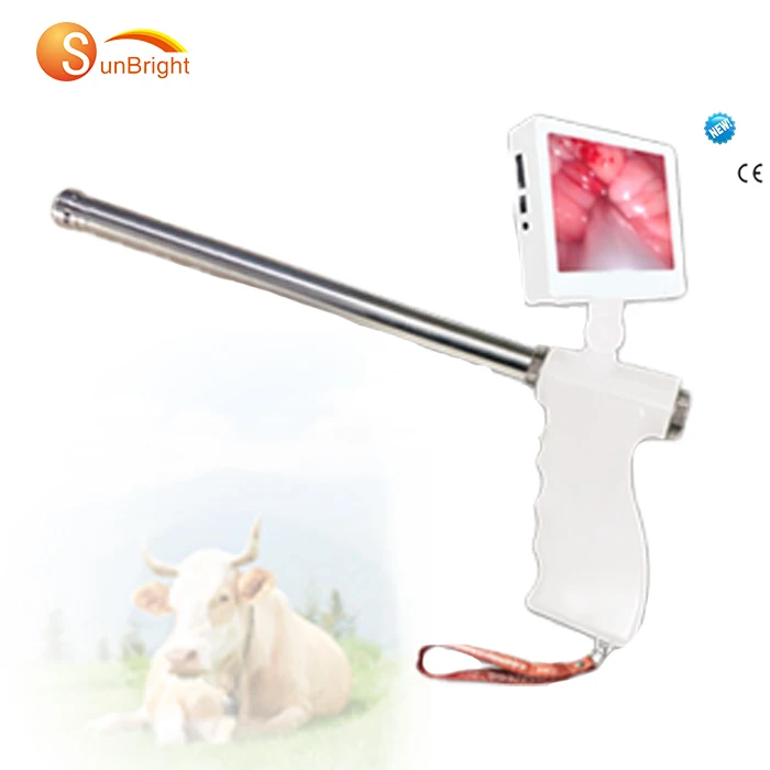 Endoscope Artificial Insemination Gun For Cattle Cow With Rotatable screen