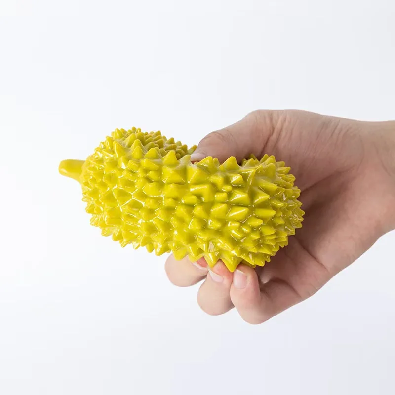 New Pet Vocal Toys Bite Resistant Molar TPR  Durian Shape Grinding Teeth Bite Resistant Dog Toy Pet Interactive Training Toy