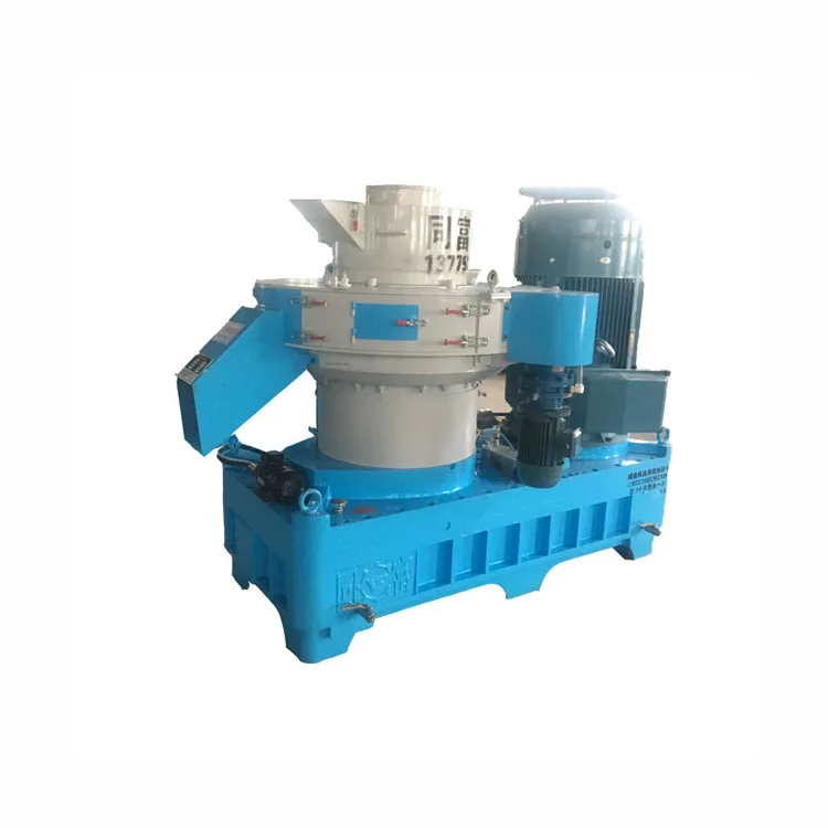China high efficiency at least 1 ton per hour grass rice husk straw ring die milld wood pellet machine