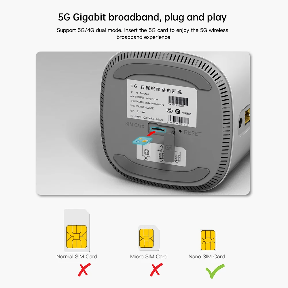  Wi-Fi-роутер EDUP Gigabit WiFi 6 AX1800 Wi-Fi-маршрутизатор 4G LTE CPE модем 5G роутер со слотом для