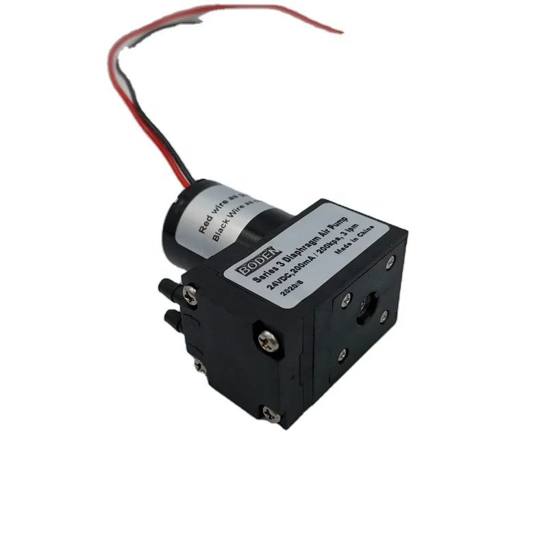 Бесшумный диафрагменный насос 12 в 6 л/мин 3 бар с воздушным покрытием и глушителем для ароматических машин