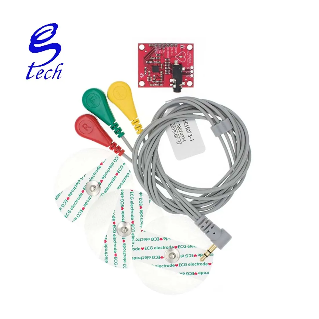 Ecg module AD8232 ecg Measurement Pulse Heart ecg Monitoring Sensor Module Kit AD8232