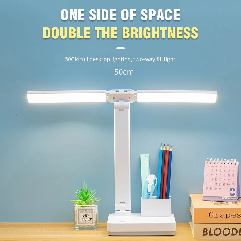 New Product Desk Study Reading Light Dimmable Stepless Touch Dimming Pen holder Table Lamp