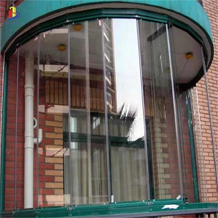 Long clear 5+5  6+6 architectural curved laminated glass