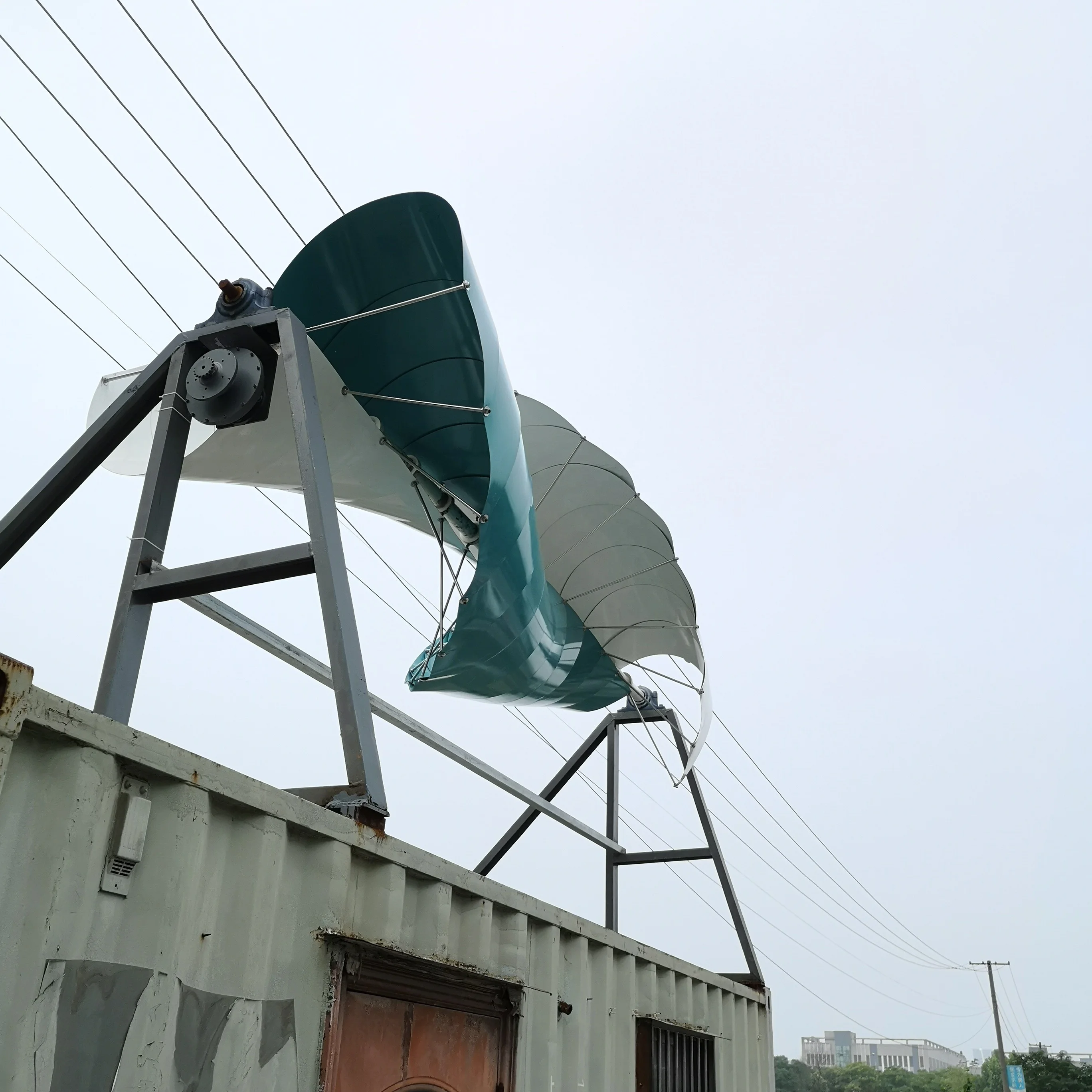 Wind Power 1kw 3kw 5kw 10kw 3KW 48V 96V Barrel Shape Vertical Axis Wind Turbine Generator for Home
